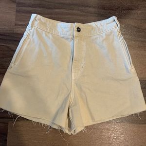 Zara beige/tan high waisted shorts